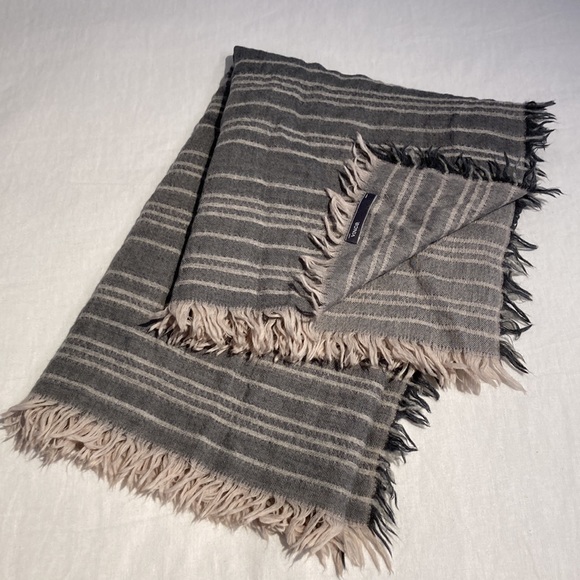 Vince wool blend sequin striped scarf shawl - Picture 6 of 13